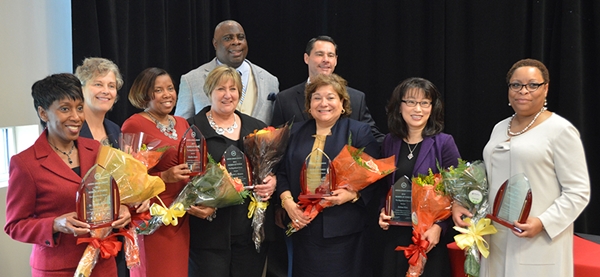 The Akron Urban League Women of Power presentation was held on November 6. Elizabeth Z. Bartz, [third from the right] was honored as one of the Magnificent Seven of 2014.