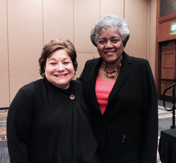 Elizabeth Bartz at SGAC LPC Conference with Donna Brazille, political strategist and author.