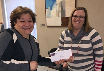 Elizabeth Z. Bartz, president and CEO, celebrated longevity in our staff meeting acknowledging Sarah Gray, Compliance Coordinator, on her sixth anniversary