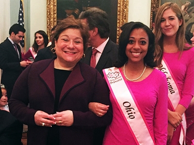  Jasmine Wyatt, Ohio's 2016 Cherry Blossom Princess, is from Akron and attended St. Vincent St. Mary High School and Harvard.  She has worked as a congressional page, Akron Mayor office intern, and promotes volunteerism. Wyatt represented Ohio in the Cherry Blossom Parade in Washington, D.C. on April 16. We were proud to be her sponsor.