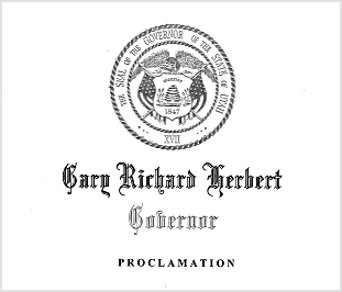 Gary Herbert proclamation